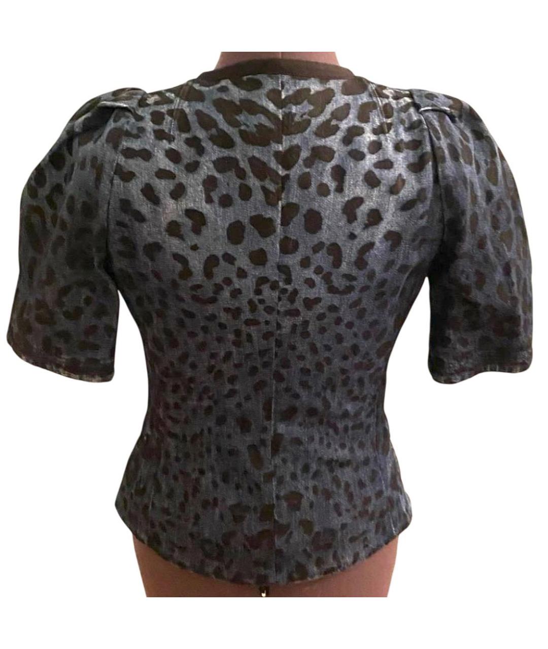 DOLCE&GABBANA Синий хлопковый жакет/пиджак, фото 2