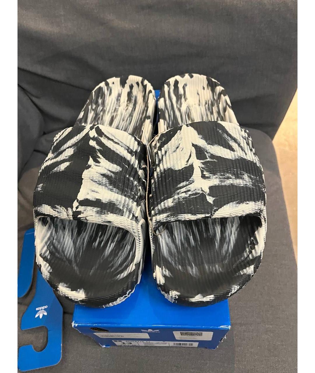 ADIDAS Серые резиновые шлепанцы, фото 2