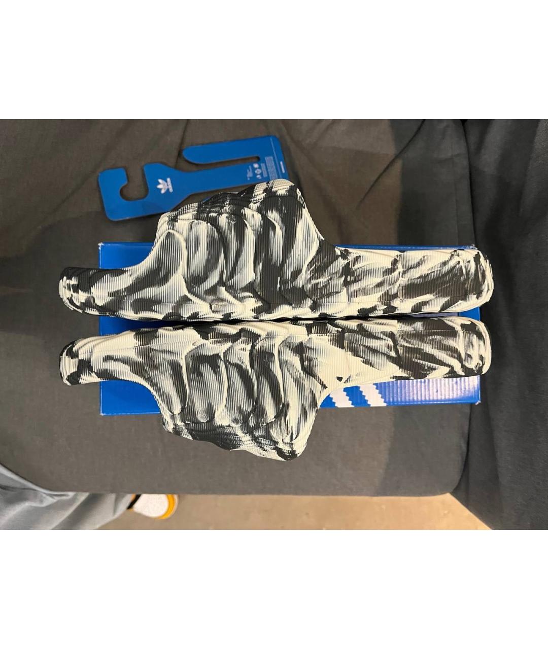 ADIDAS Серые резиновые шлепанцы, фото 3