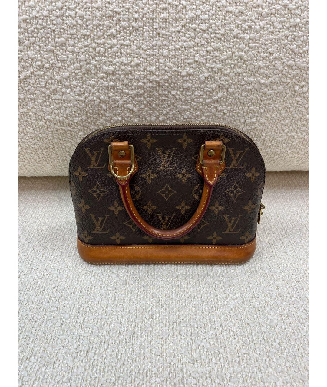 LOUIS VUITTON Коричневая сумка с короткими ручками, фото 3