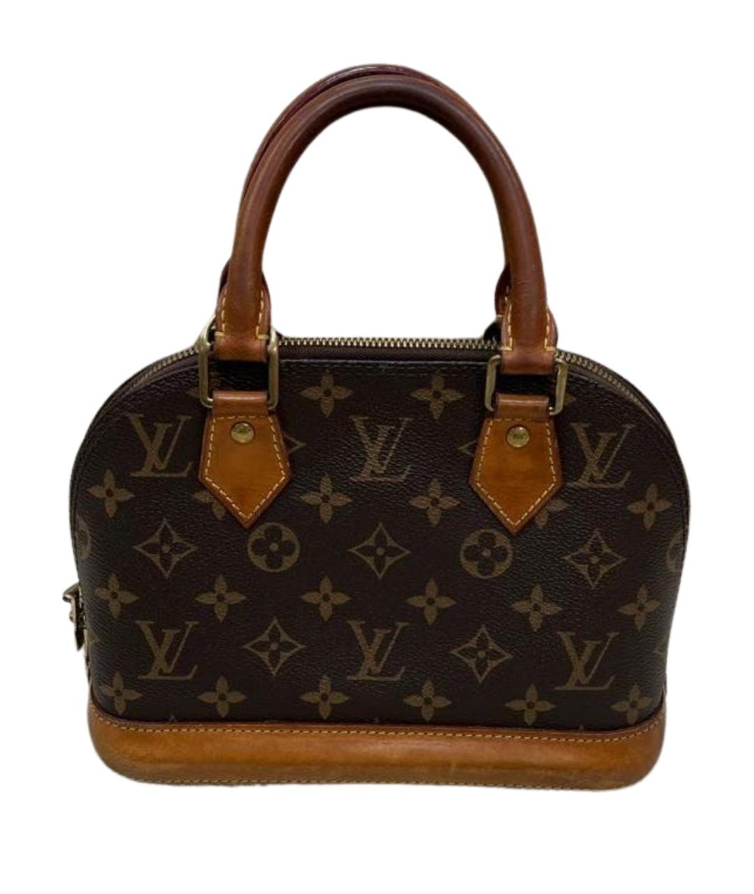 LOUIS VUITTON Коричневая сумка с короткими ручками, фото 1