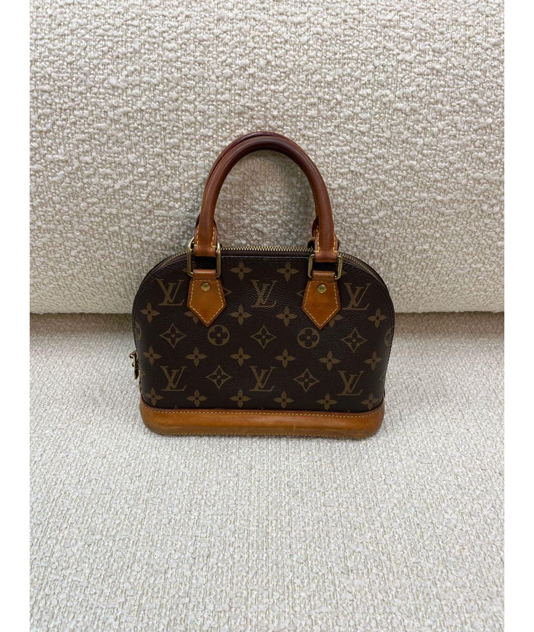LOUIS VUITTON Коричневая сумка с короткими ручками, фото 8