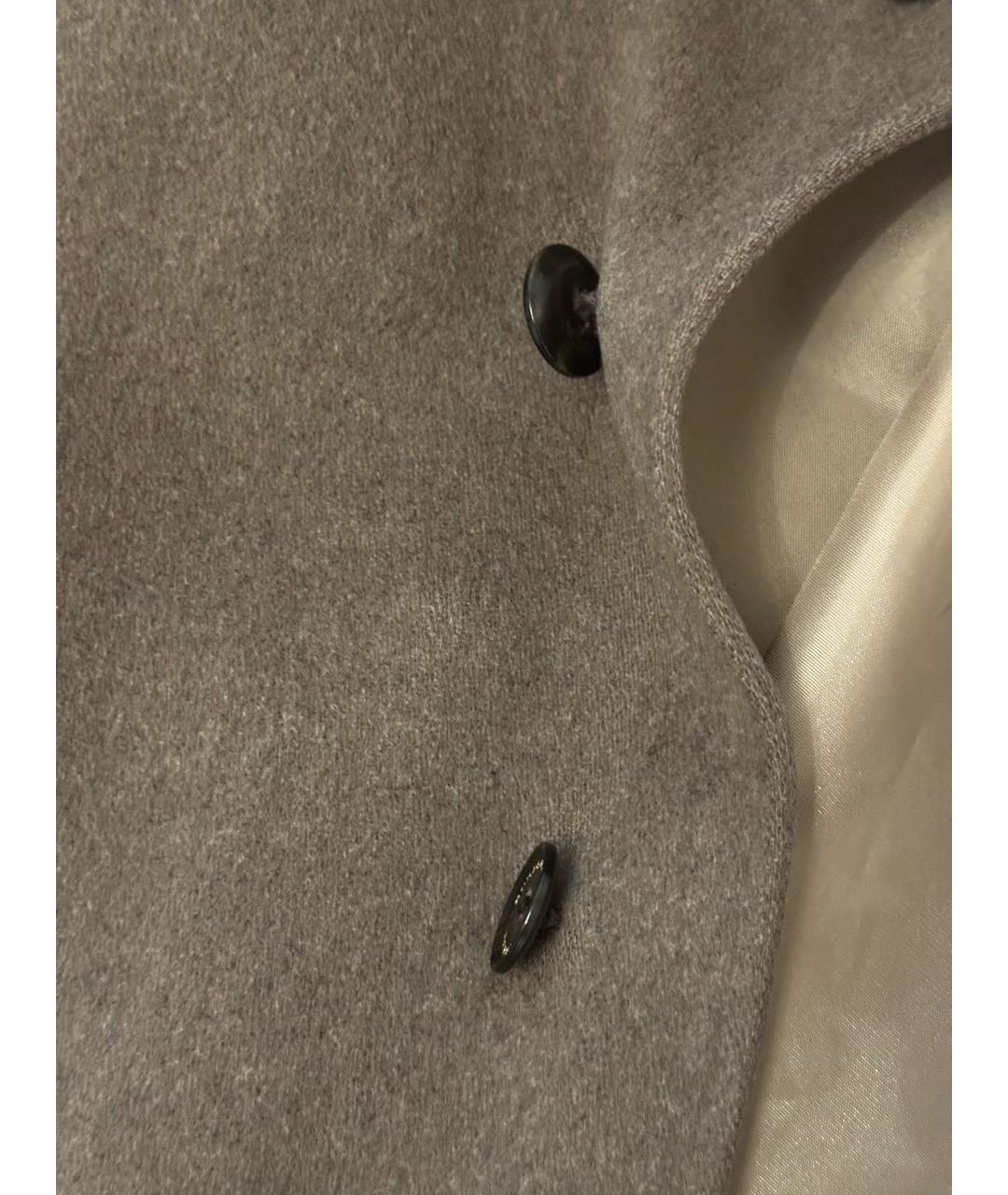 BURBERRY Хаки кашемировое пальто, фото 4