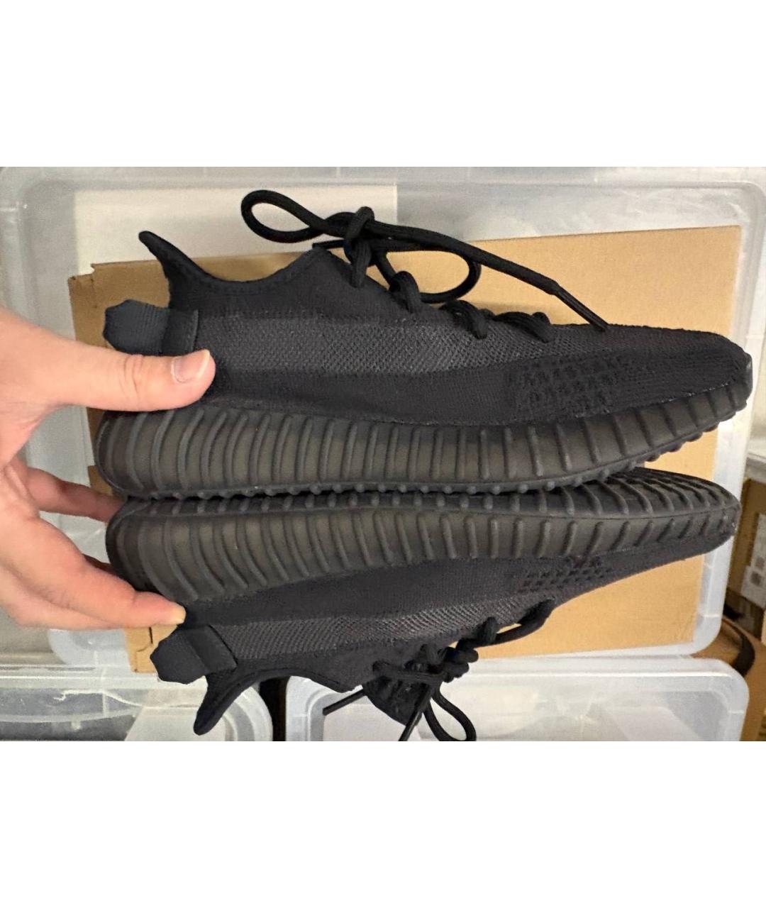 ADIDAS YEEZY Черные текстильные кроссовки, фото 2