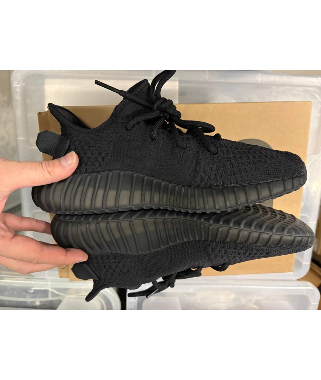 ADIDAS YEEZY Черные текстильные кроссовки, фото 4