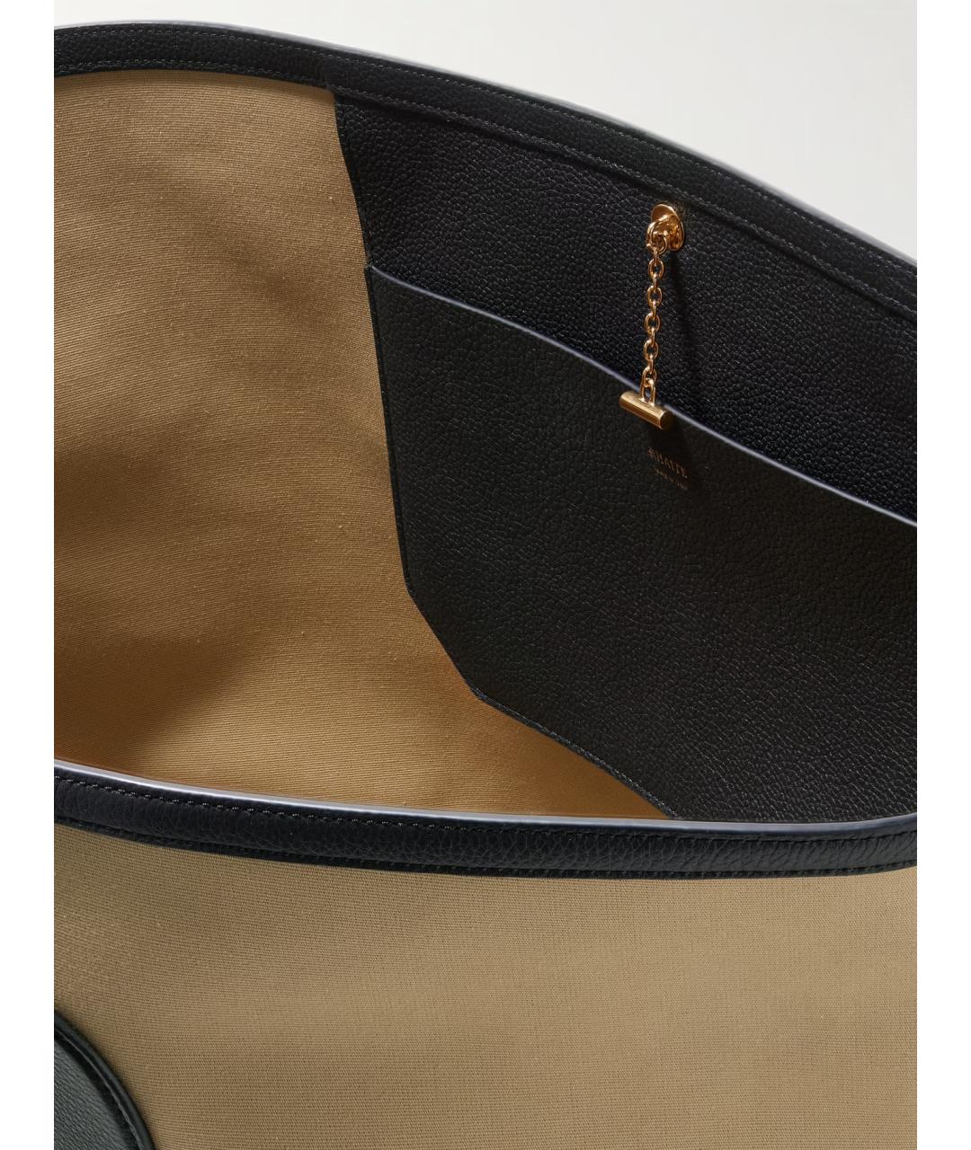 KHAITE Бежевая тканевая сумка тоут, фото 4