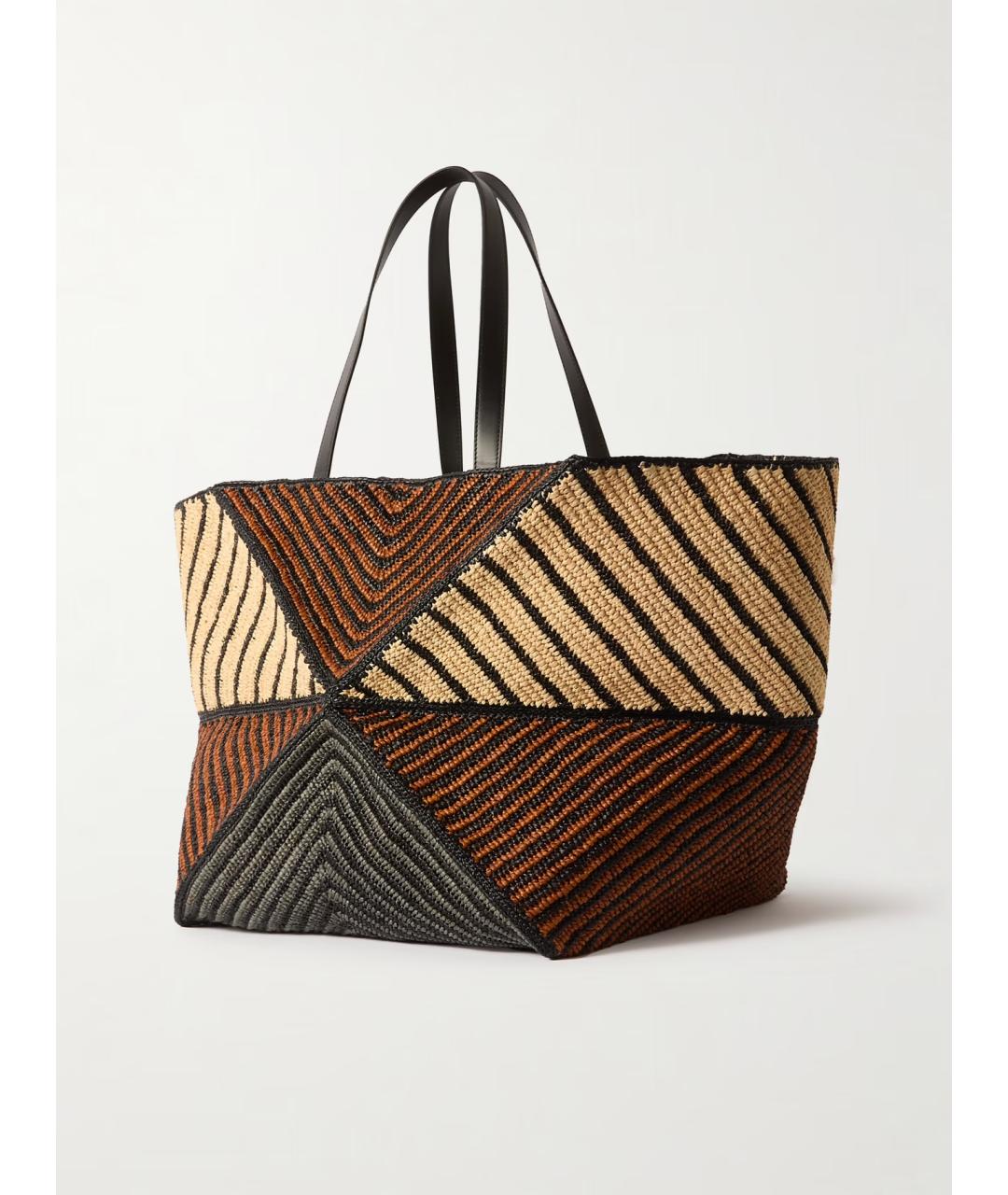 LOEWE Мульти пелетеная сумка с короткими ручками, фото 3