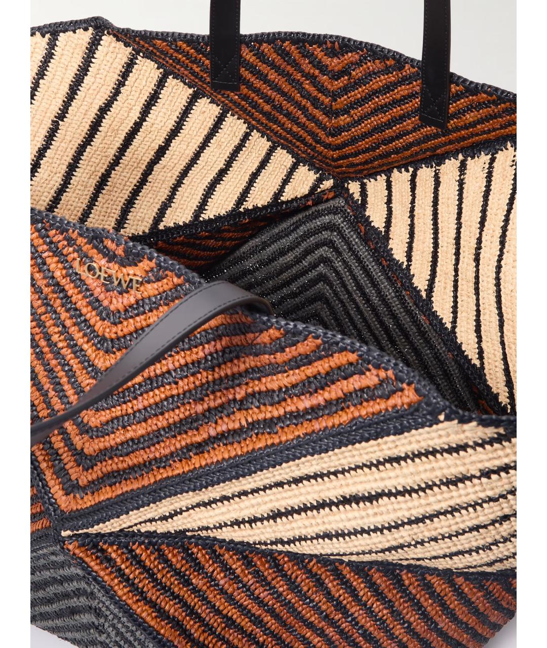 LOEWE Мульти пелетеная сумка с короткими ручками, фото 5