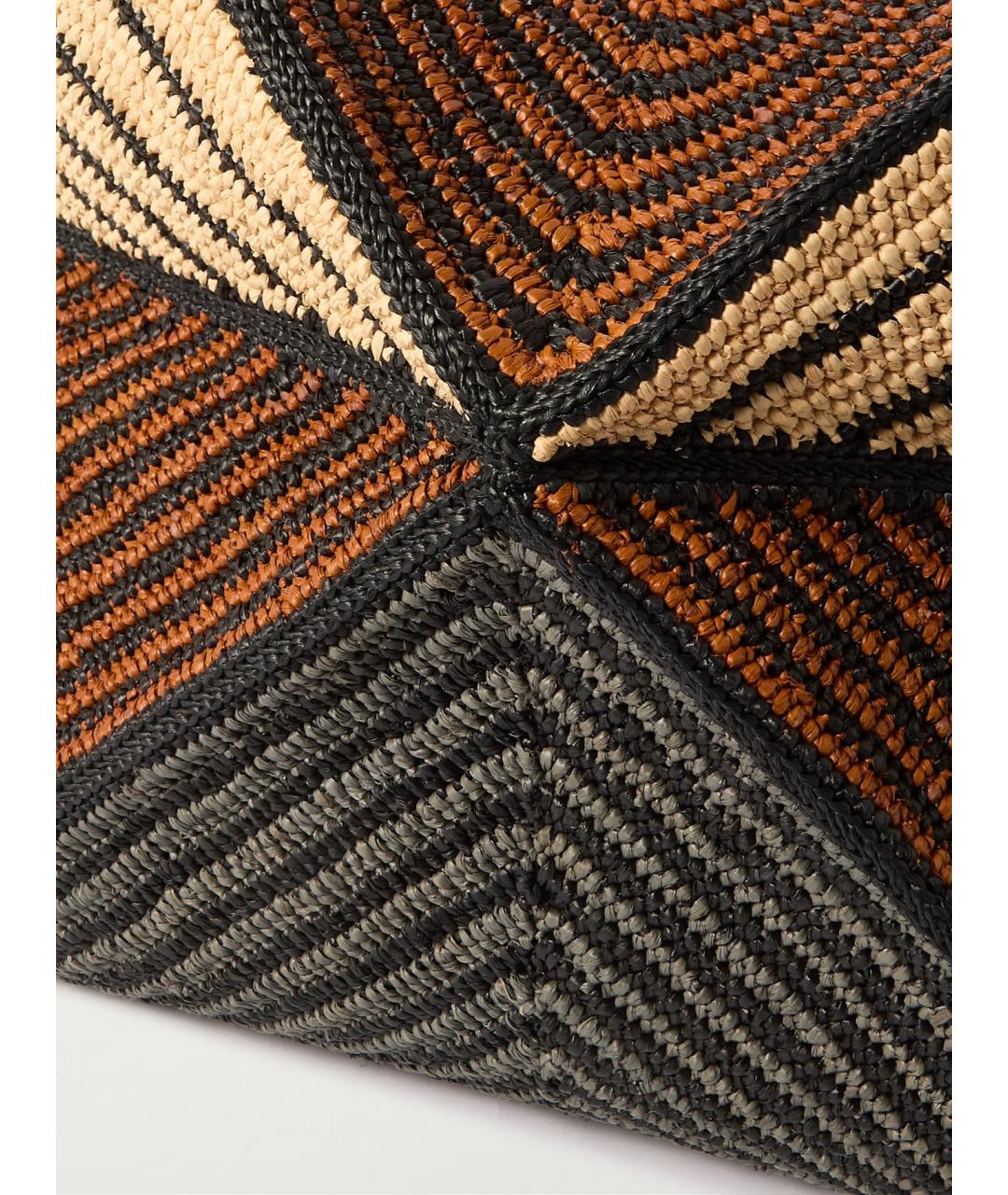 LOEWE Мульти пелетеная сумка с короткими ручками, фото 4