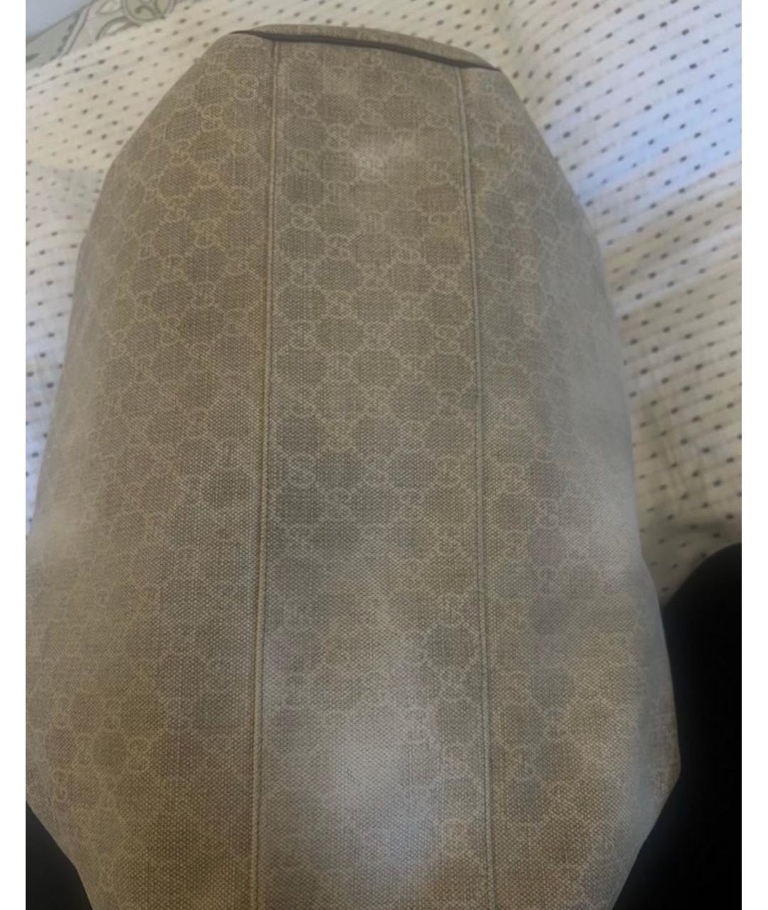 GUCCI Бежевая хлопковая сумка тоут, фото 7