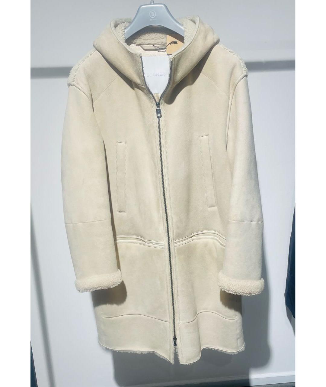 BOGNER Бежевая меховая дубленка/шуба, фото 9