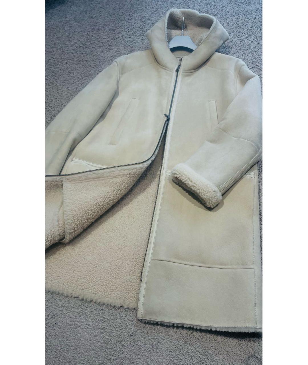 BOGNER Бежевая меховая дубленка/шуба, фото 5