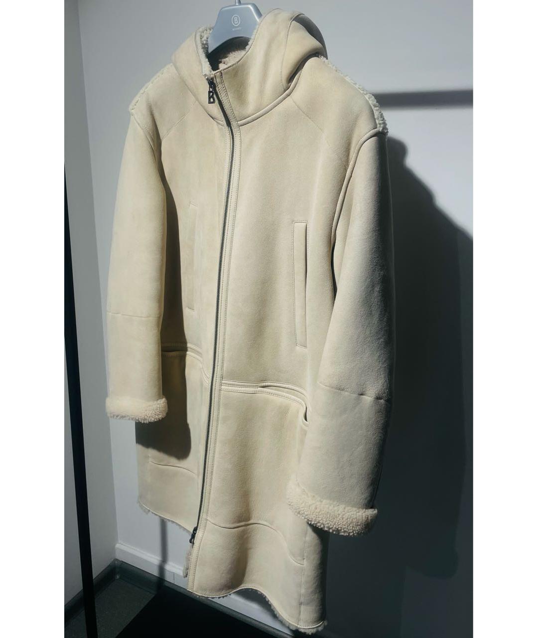 BOGNER Бежевая меховая дубленка/шуба, фото 7