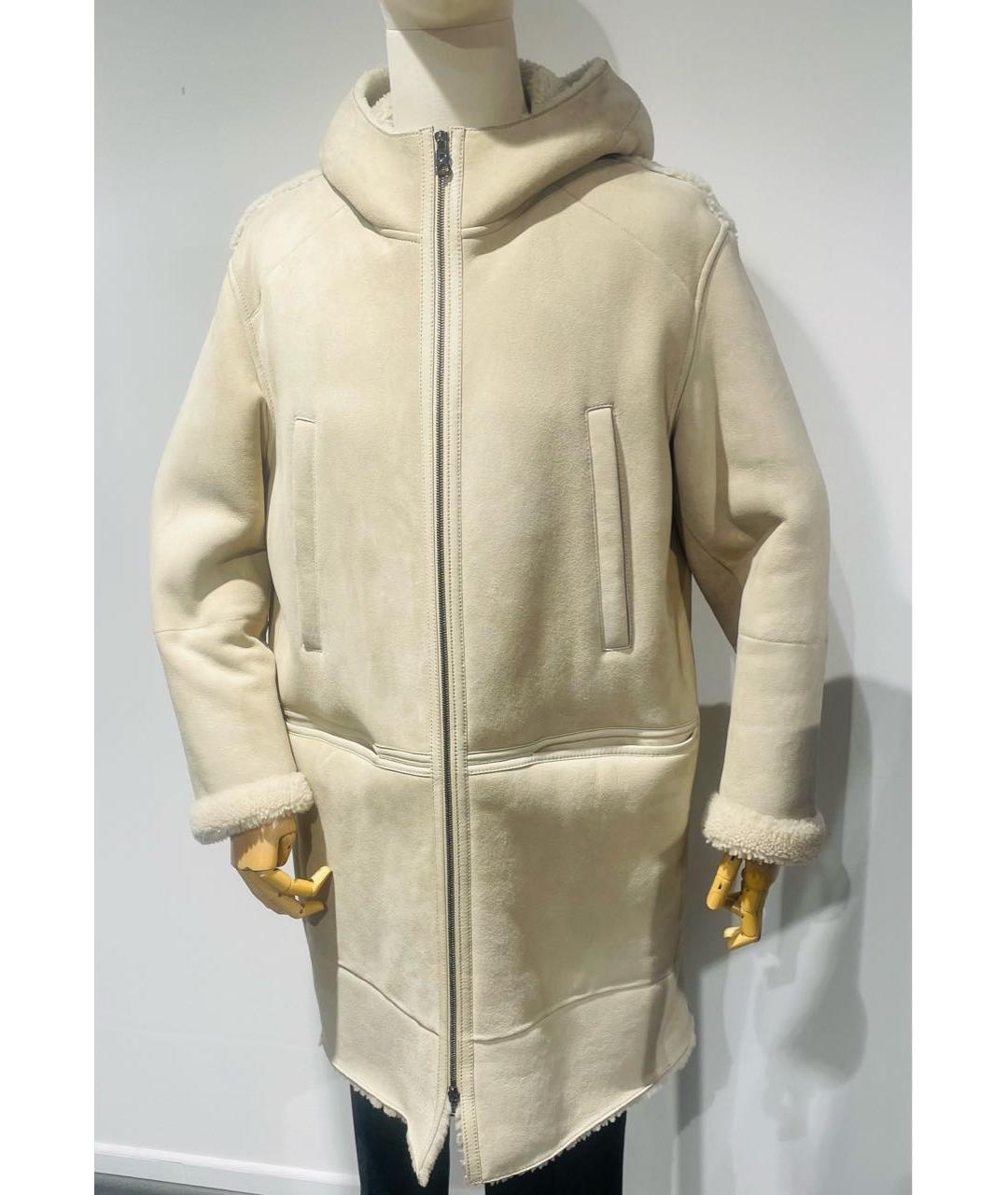 BOGNER Бежевая меховая дубленка/шуба, фото 8