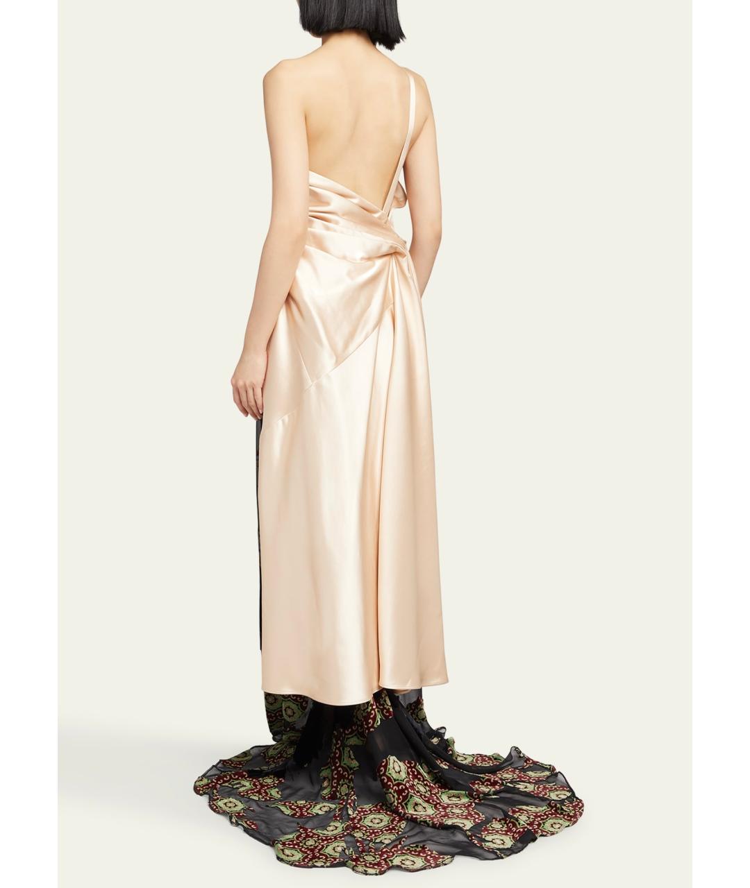 DRIES VAN NOTEN Черная вискозная юбка макси, фото 6