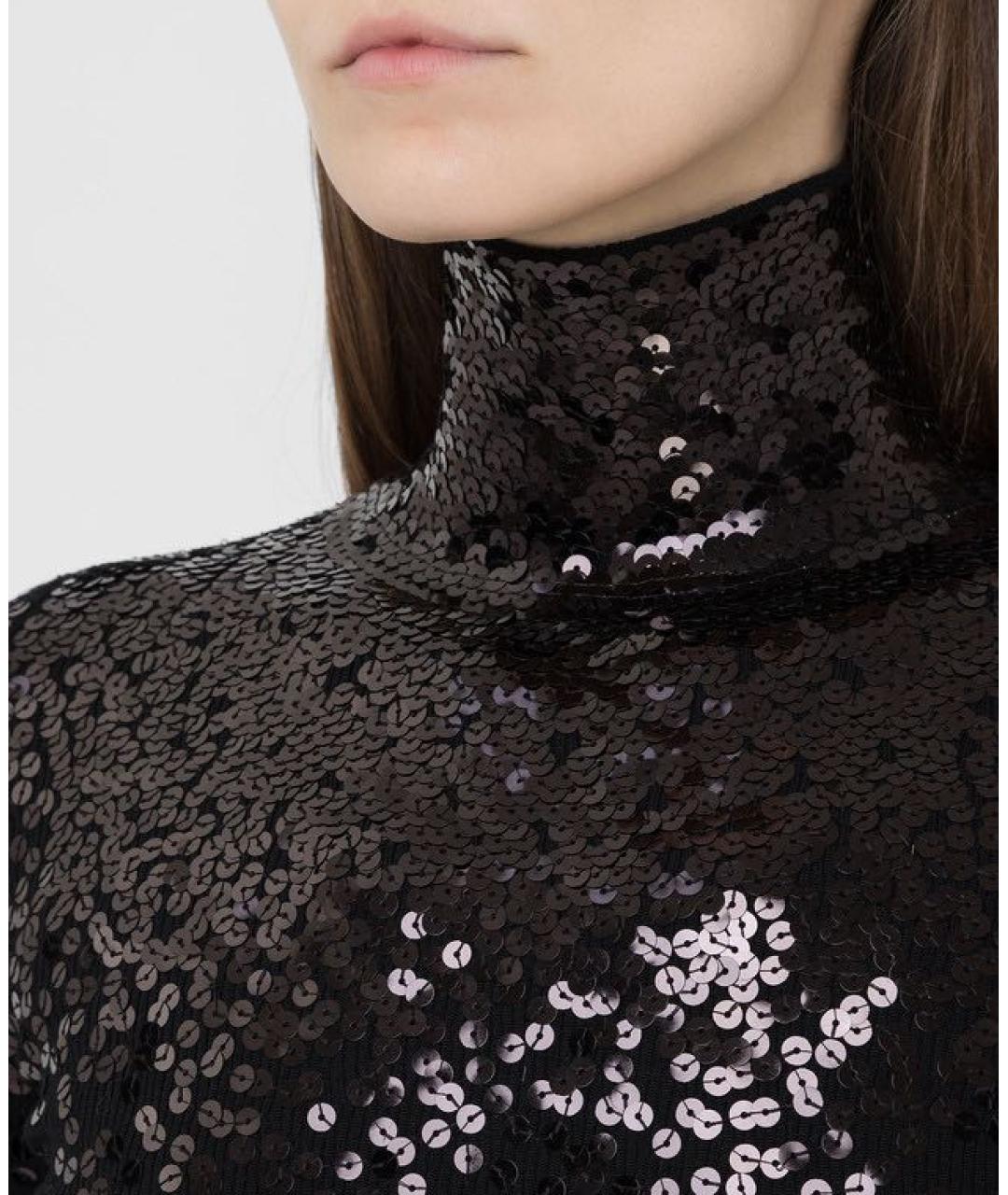 VALENTINO Черная шерстяная водолазка, фото 4