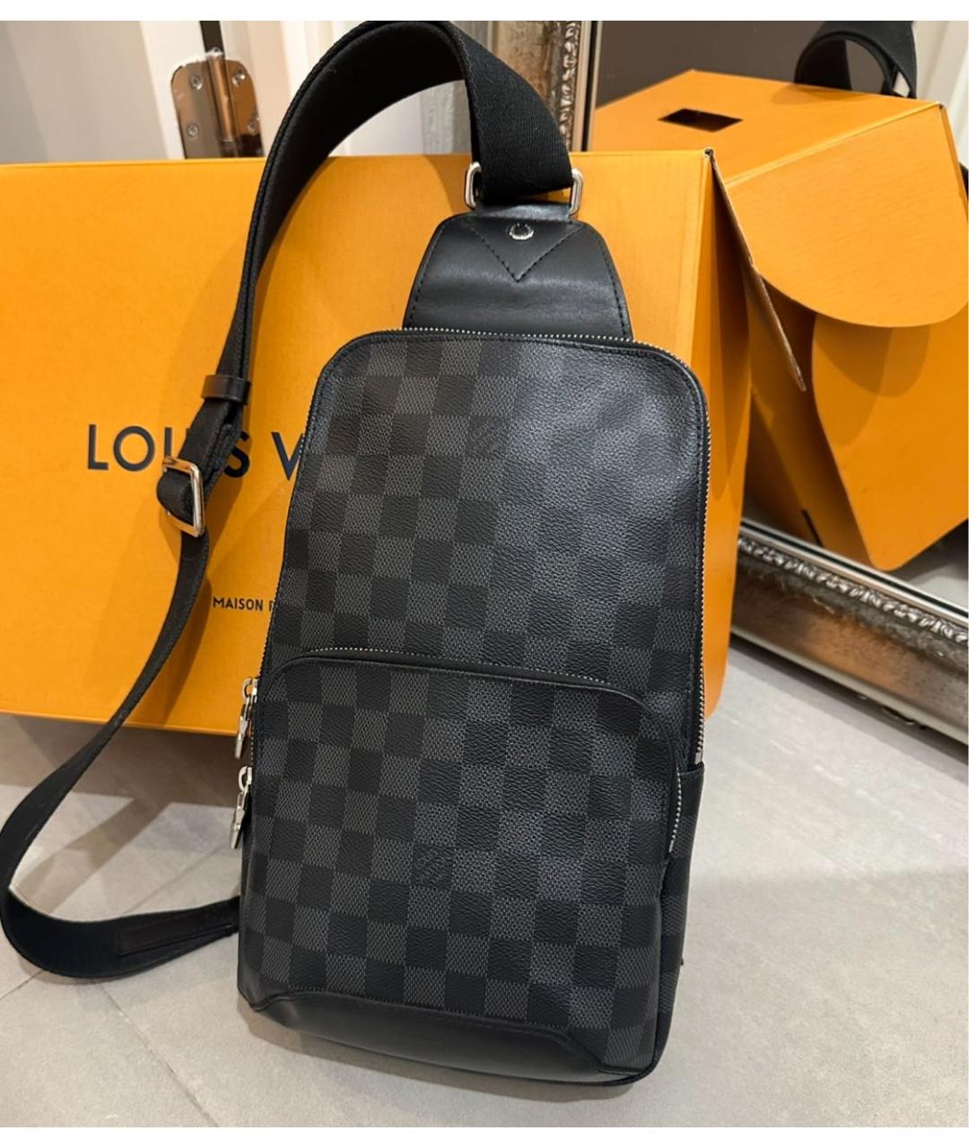 LOUIS VUITTON Серая сумка на плечо, фото 4