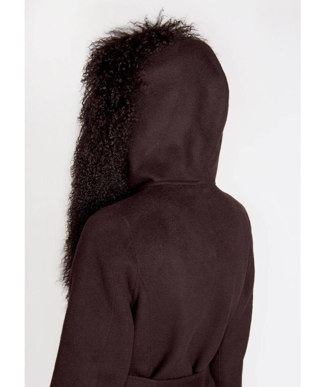 P.A.R.O.S.H. Коричневое шерстяное пальто, фото 5