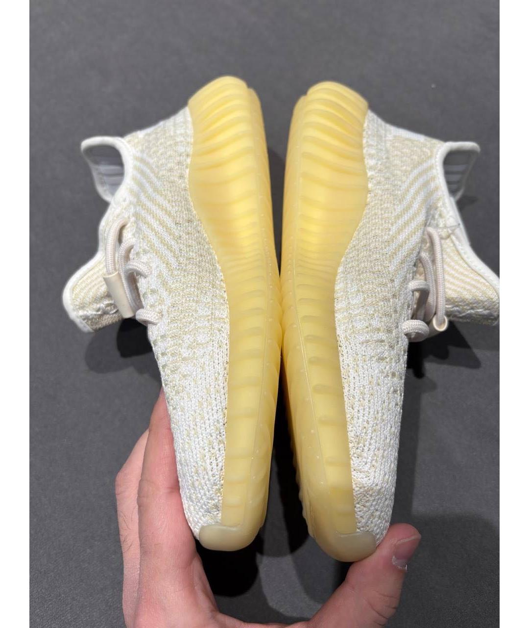 ADIDAS YEEZY Бежевые текстильные кроссовки, фото 4