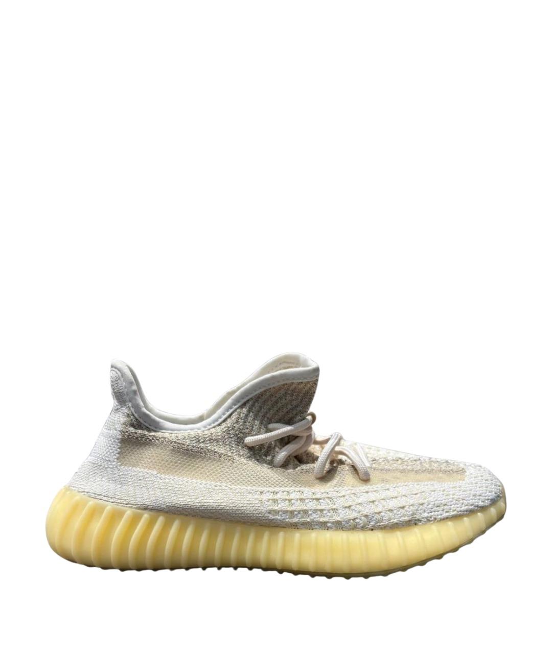 ADIDAS YEEZY Бежевые текстильные кроссовки, фото 1