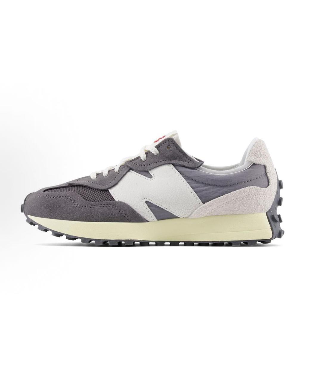 NEW BALANCE Серые замшевые низкие кроссовки / кеды, фото 4