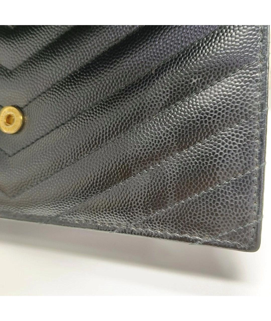 SAINT LAURENT Черная кожаная сумка через плечо, фото 6