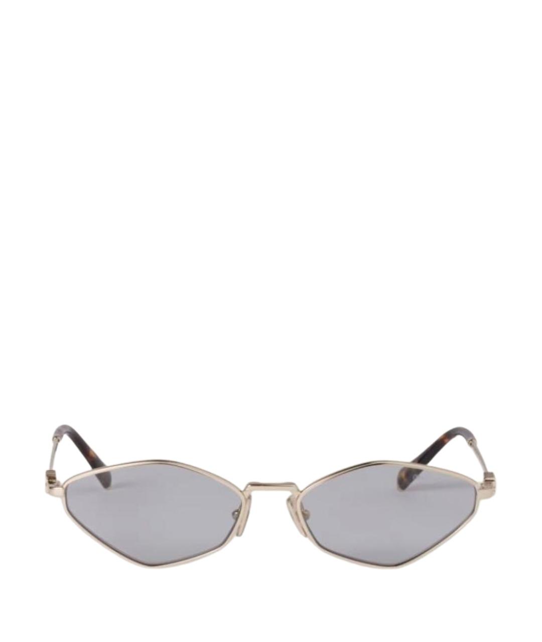 MIU MIU Серые металлические солнцезащитные очки, фото 1