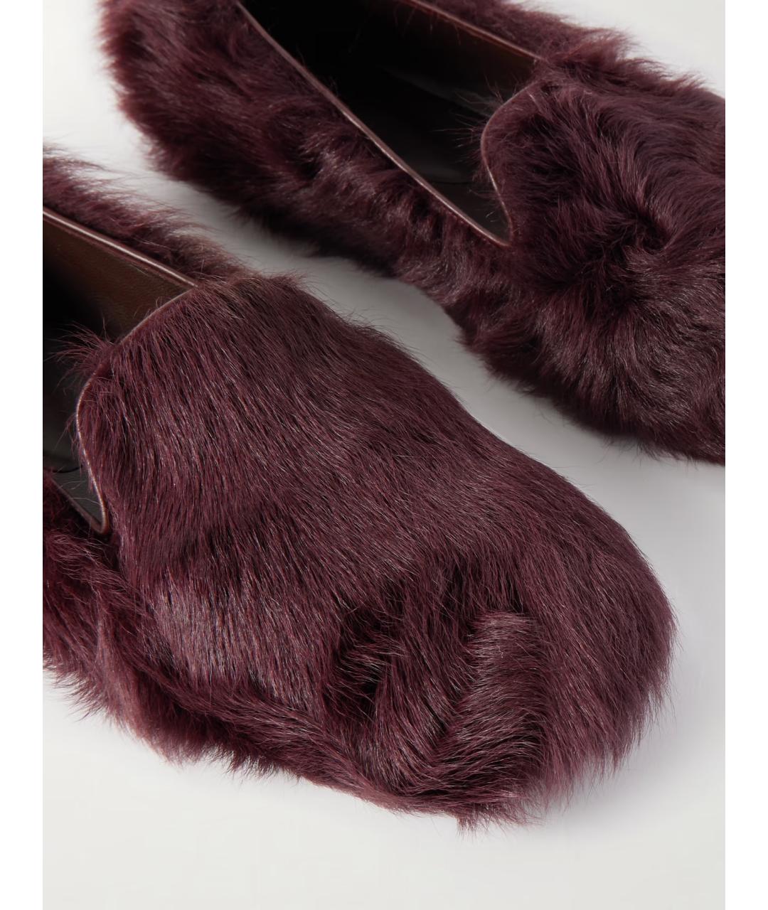 BRUNELLO CUCINELLI Бордовые кожаные лоферы, фото 3