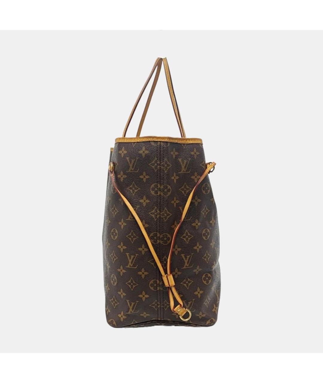 LOUIS VUITTON Коричневая кожаная сумка тоут, фото 2