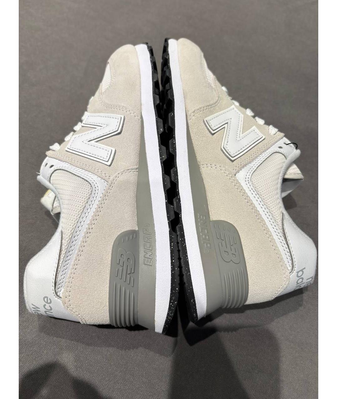 NEW BALANCE Бежевые замшевые кроссовки, фото 4