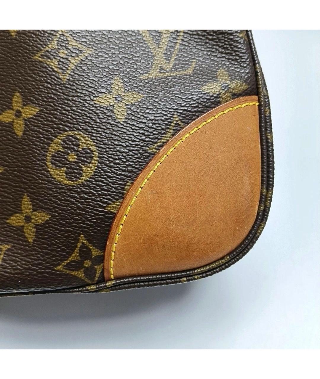 LOUIS VUITTON Коричневая кожаная сумка через плечо, фото 5