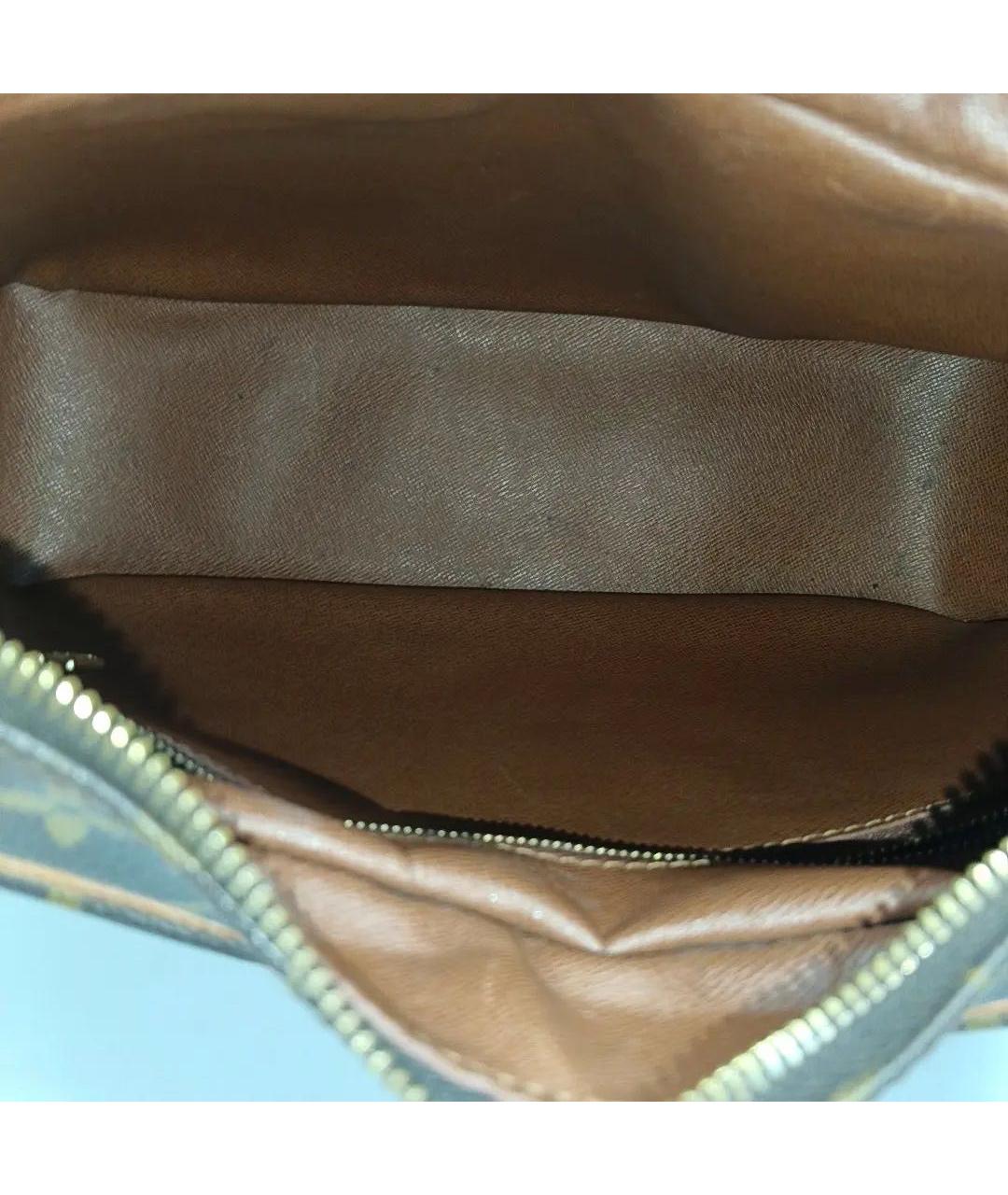 LOUIS VUITTON Коричневая кожаная сумка через плечо, фото 4