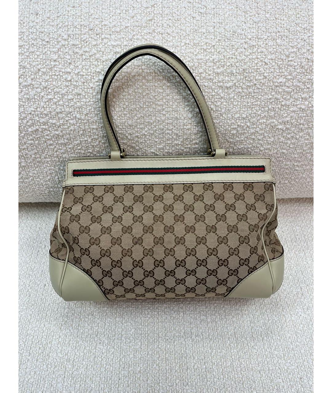 GUCCI Бежевая сумка с короткими ручками, фото 3