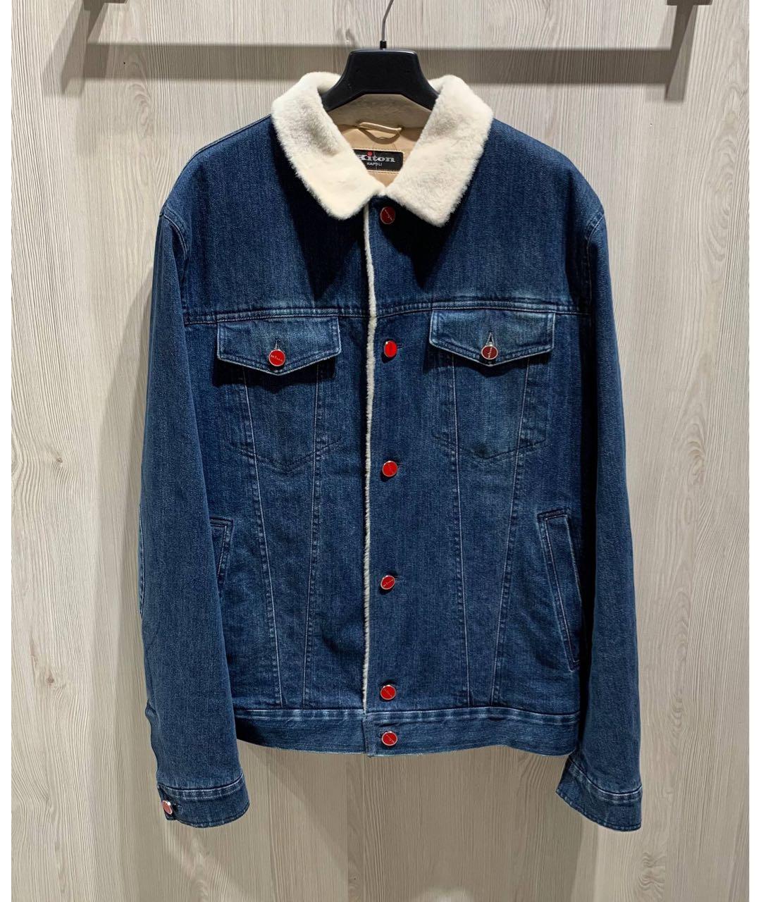 KITON Темно-синяя куртка, фото 9