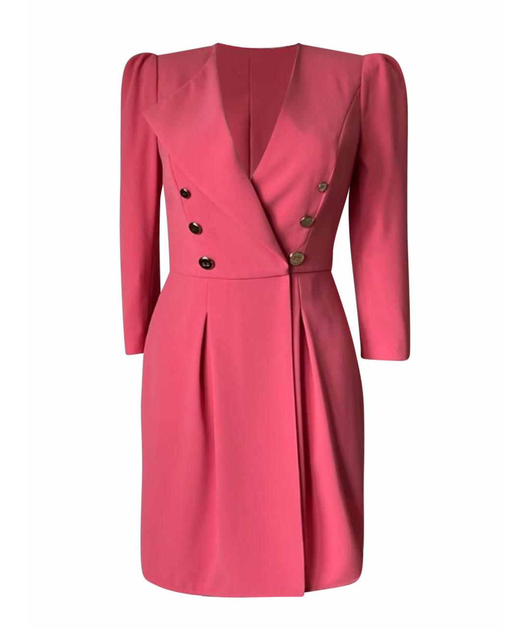 ELISABETTA FRANCHI Коралловое полиэстеровое повседневное платье, фото 1