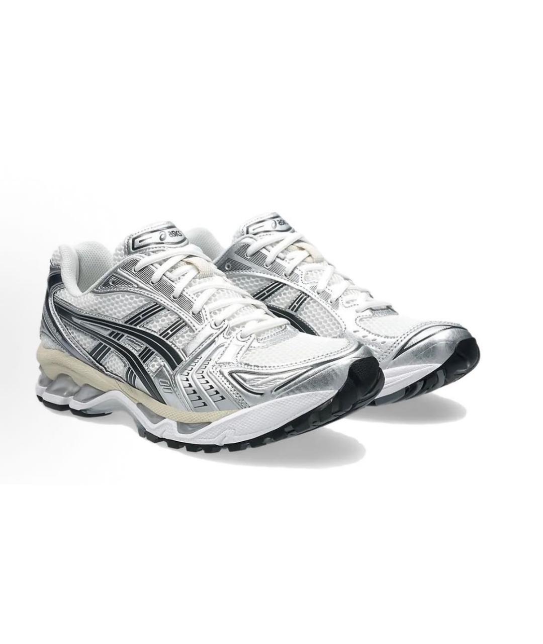 ASICS Серебряные текстильные низкие кроссовки / кеды, фото 2