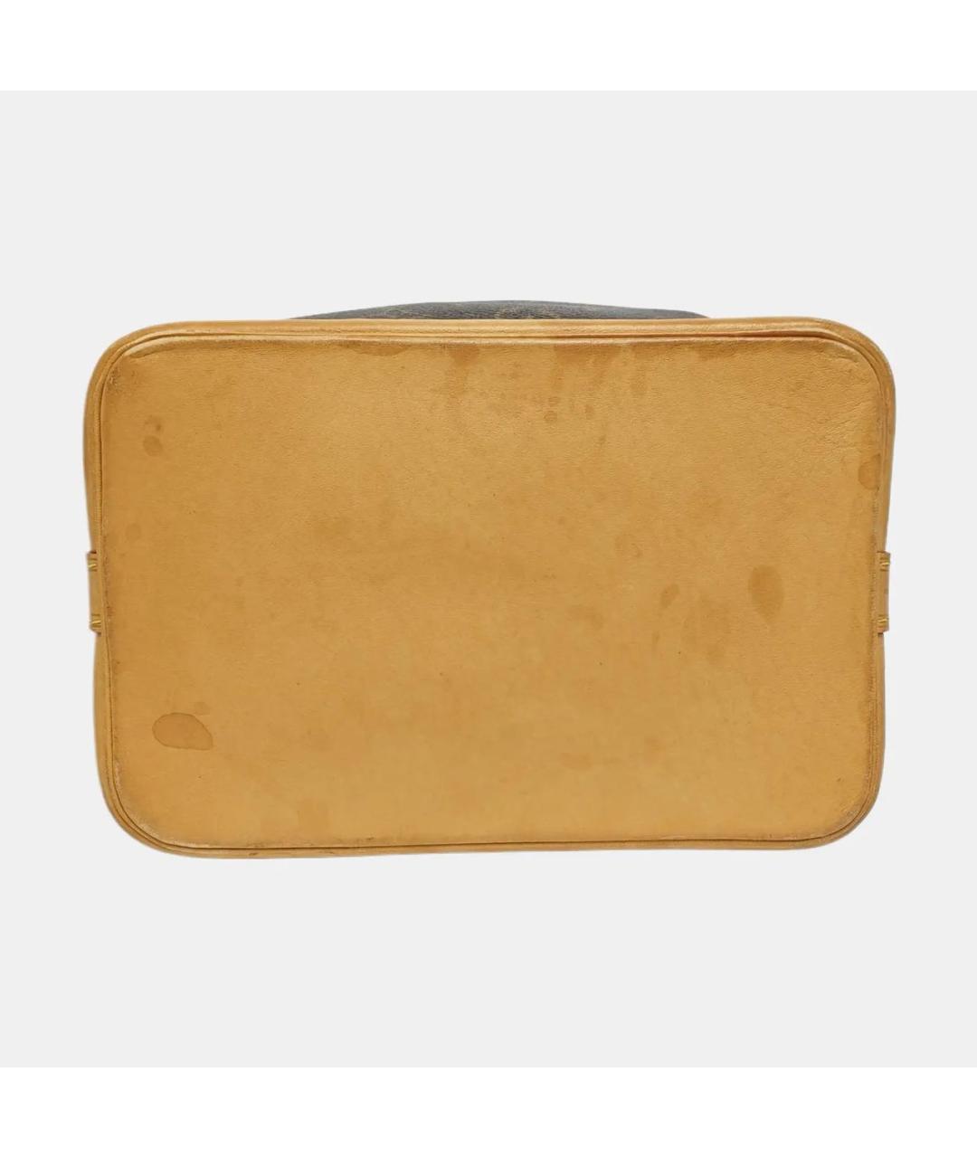 LOUIS VUITTON Коричневая кожаная сумка через плечо, фото 5