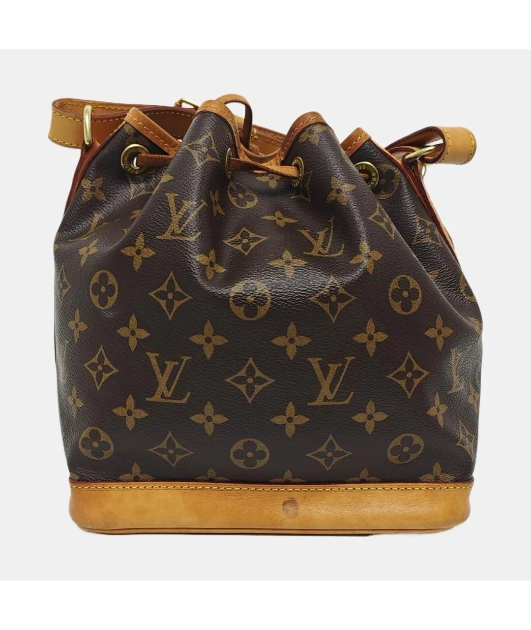 LOUIS VUITTON Коричневая кожаная сумка через плечо, фото 4