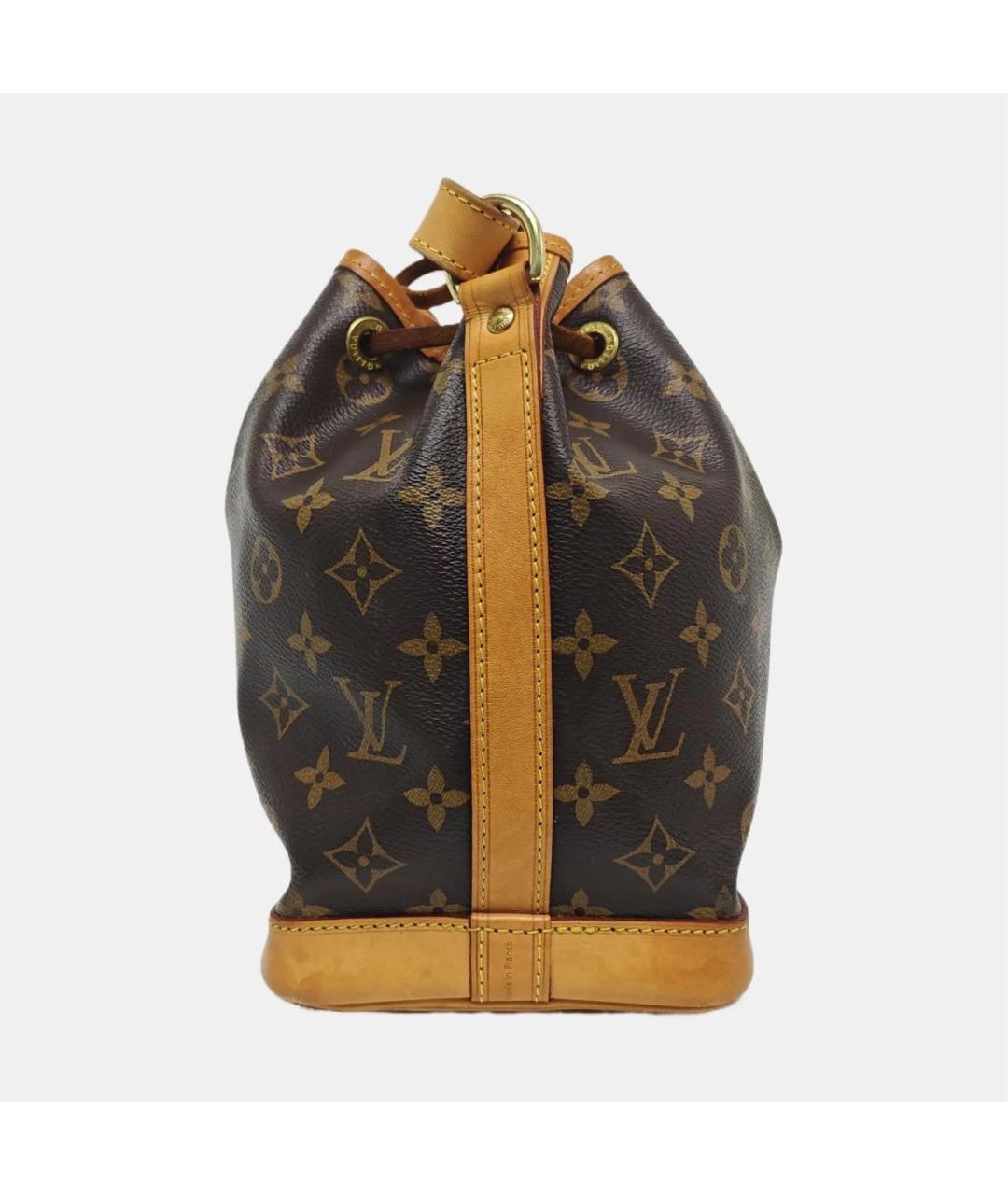 LOUIS VUITTON Коричневая кожаная сумка через плечо, фото 2