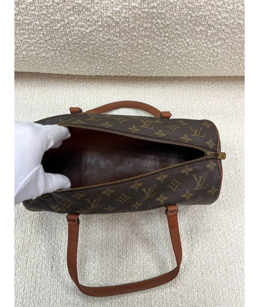 LOUIS VUITTON Коричневая сумка с короткими ручками, фото 4