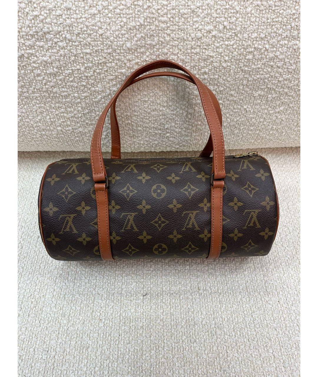 LOUIS VUITTON Коричневая сумка с короткими ручками, фото 3