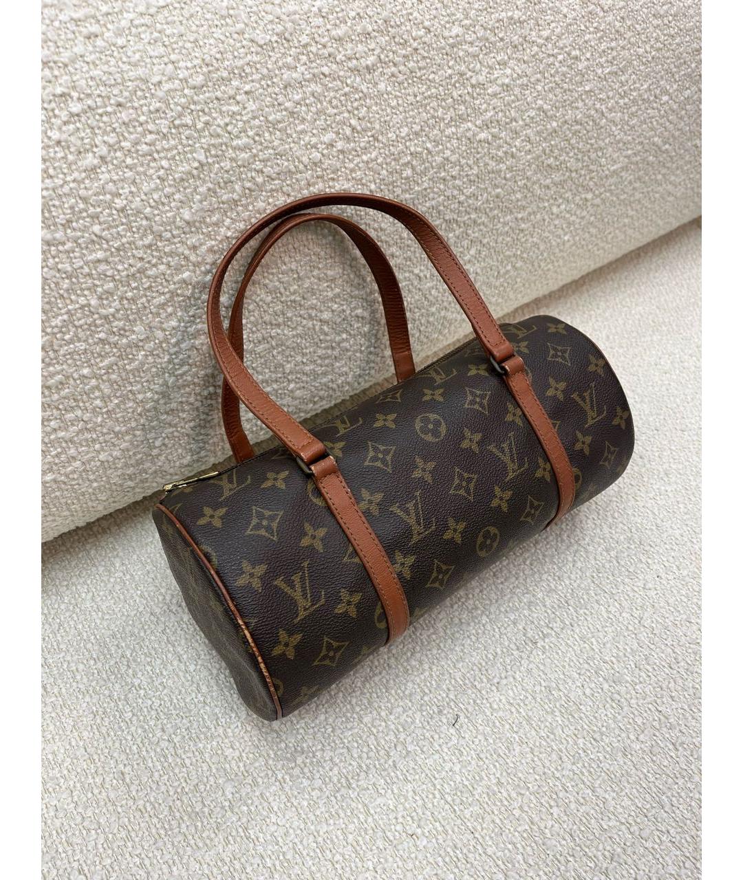LOUIS VUITTON Коричневая сумка с короткими ручками, фото 7