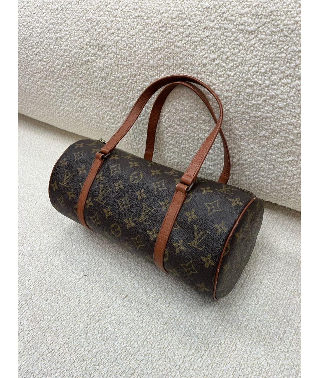 LOUIS VUITTON Коричневая сумка с короткими ручками, фото 2