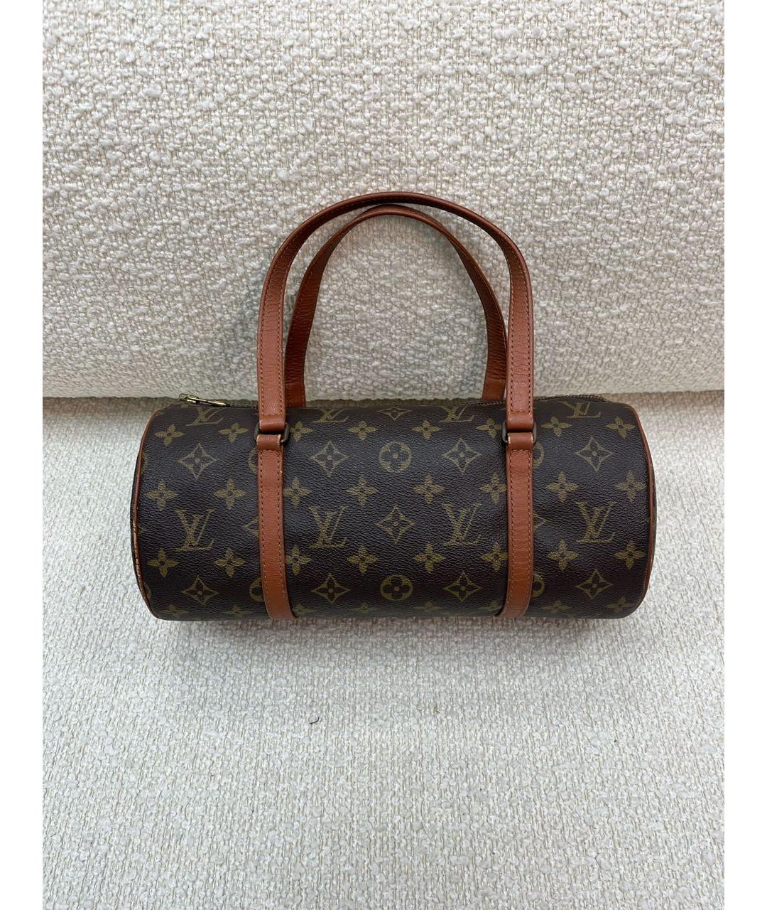 LOUIS VUITTON Коричневая сумка с короткими ручками, фото 9