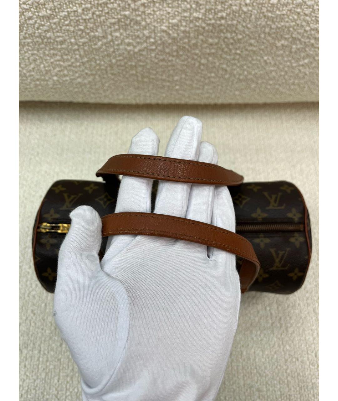 LOUIS VUITTON Коричневая сумка с короткими ручками, фото 6