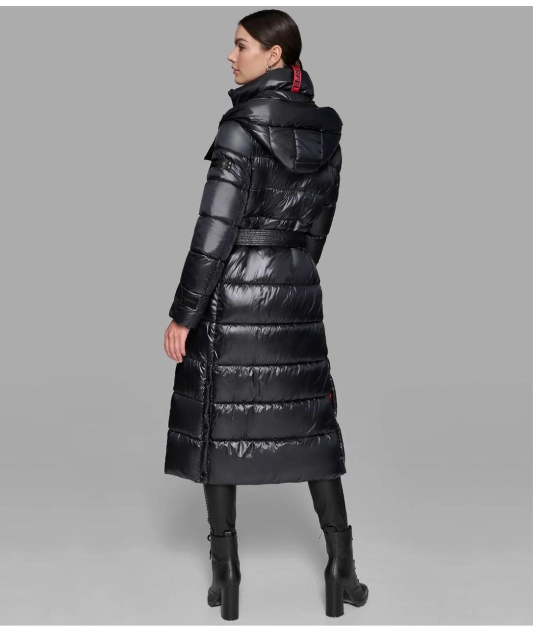 KARL LAGERFELD Черный полиэстеровый пуховик, фото 4