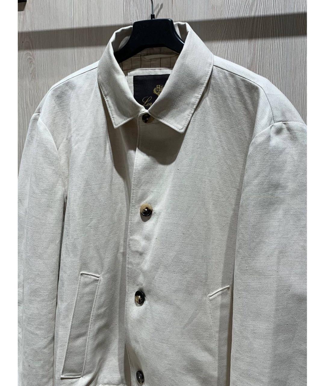 LORO PIANA Бежевая хлопковая куртка, фото 2