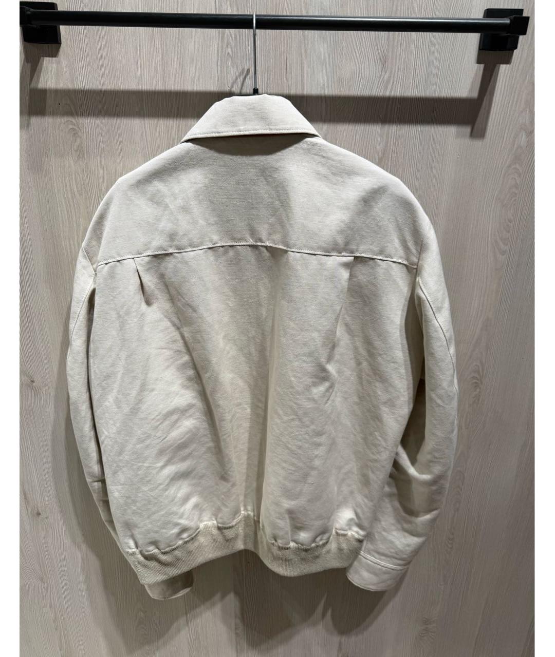 LORO PIANA Бежевая хлопковая куртка, фото 3