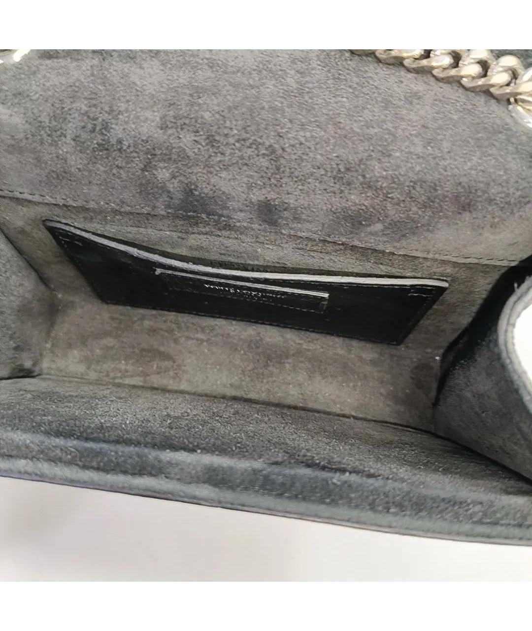 SAINT LAURENT Черная кожаная сумка через плечо, фото 4