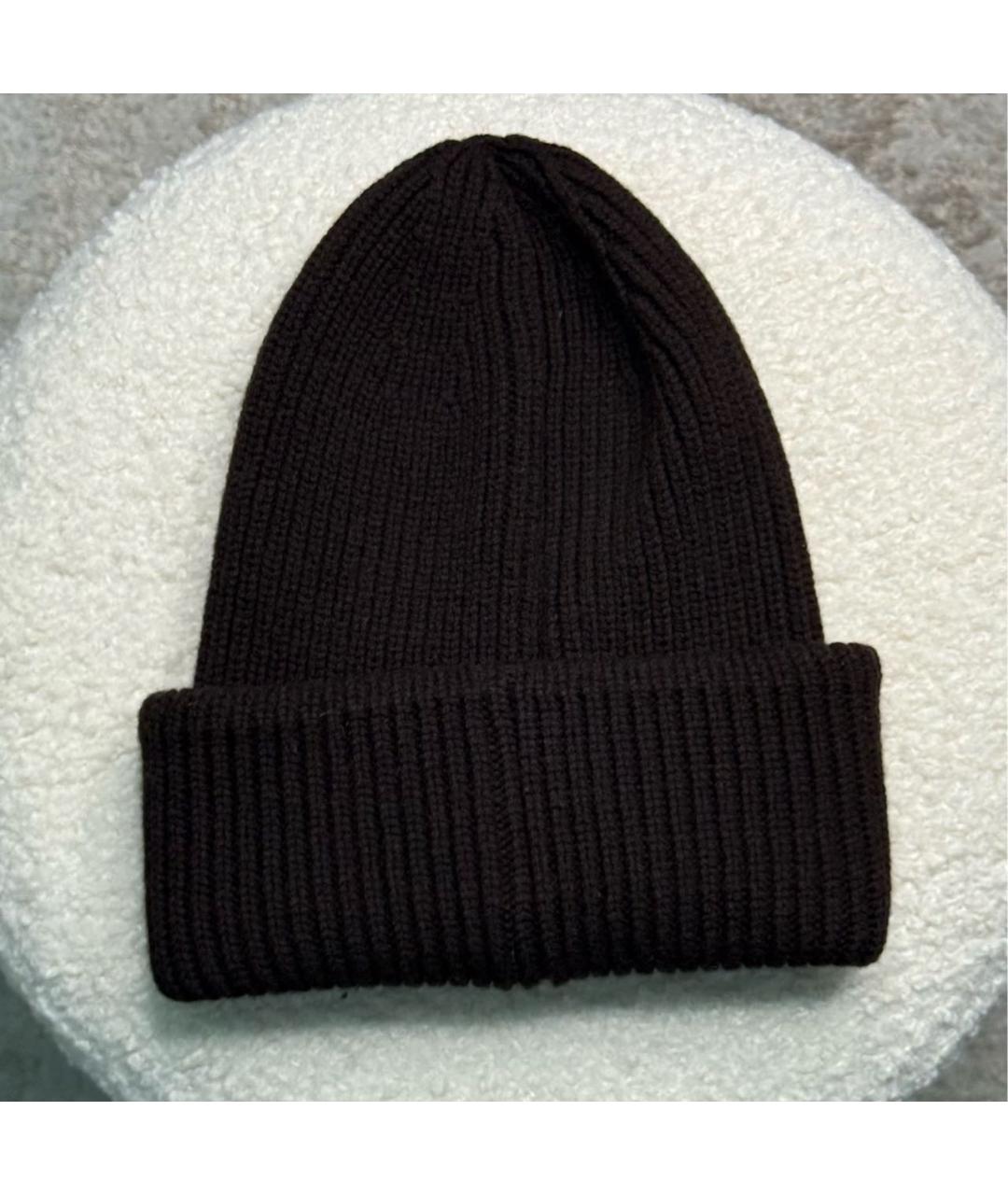 MONCLER Коричневая кашемировая шапка, фото 2